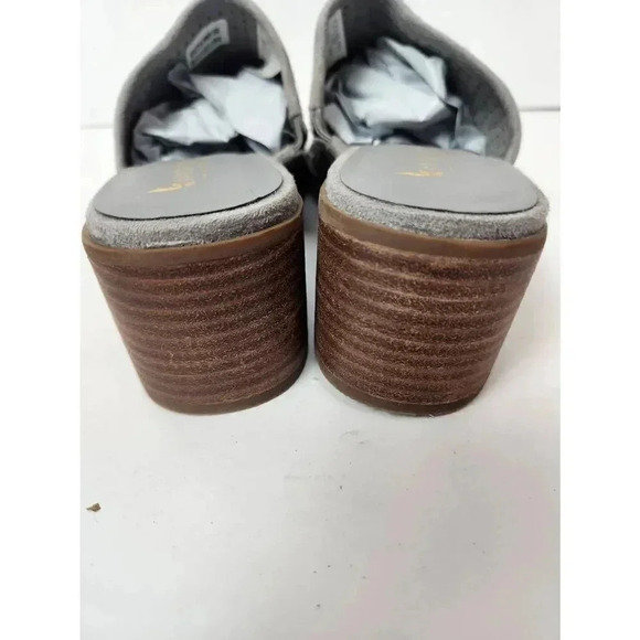 Koolaburra by Ugg Raychel Sandal Block Heel Suede Gray Size 10. - Picture 4 of 7